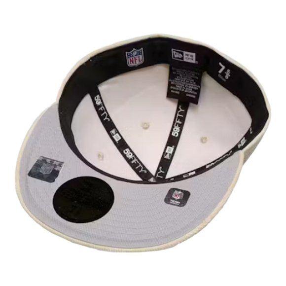 New Era Oakland Vegas Raiders Corduroy 59FIFTY Fitted Hat Superbowl Patch - Picture 8 of 9